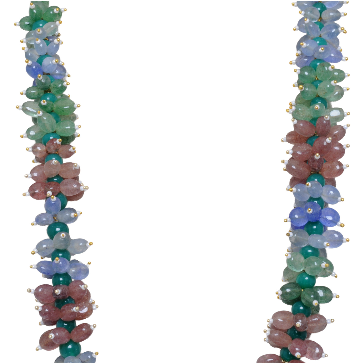 Emerald, Tanzanite, Tourmaline Gemstone Necklace - Image 4