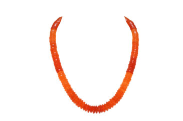 Carnelian Gemstone Shaded Beads Necklace