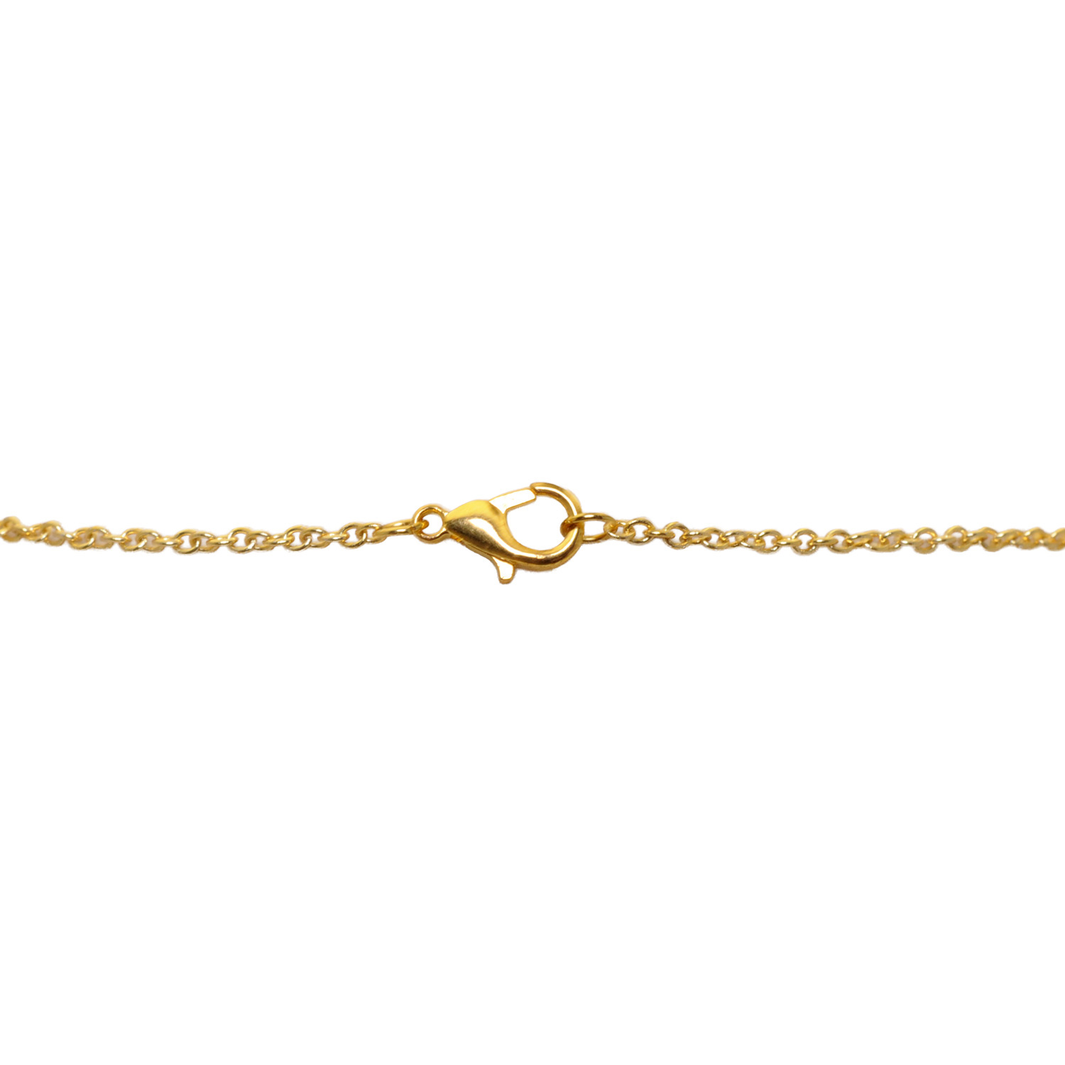 Lapis Lazuli Gemstone Attached With Gold Rhodium Plating Chain - Image 3