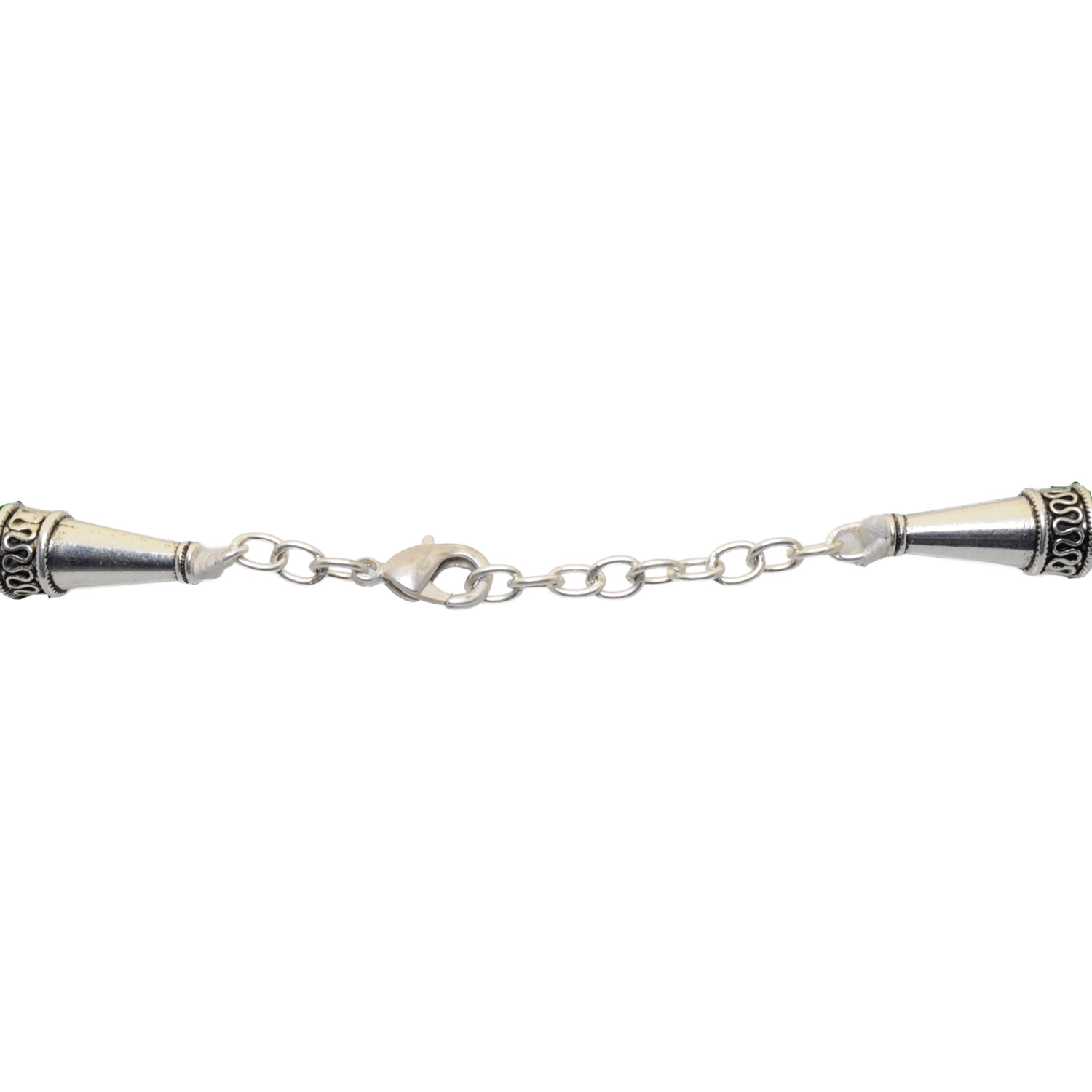 21 Rows Mustard Color Glass Bead Necklace - Image 3