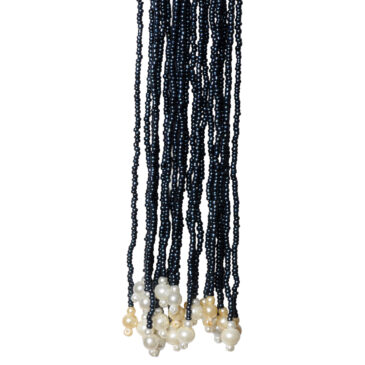 21 Rows White And Blue Color Lariat