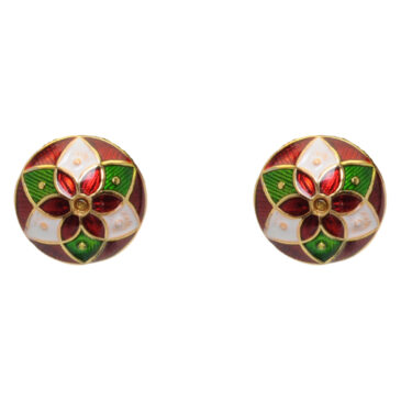 Gehna Jaipur Multicolor Enamel Work Tops Earrings For Girls & Women FE-1419