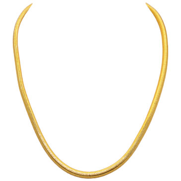Gehna Jaipur 5 Mm Gold Plated Snake Chain For Girls & Women GN-1598