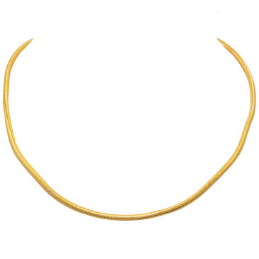 Gehna Jaipur 3 Mm Gold Plated Snake Chain For Girls & Women GN-1599