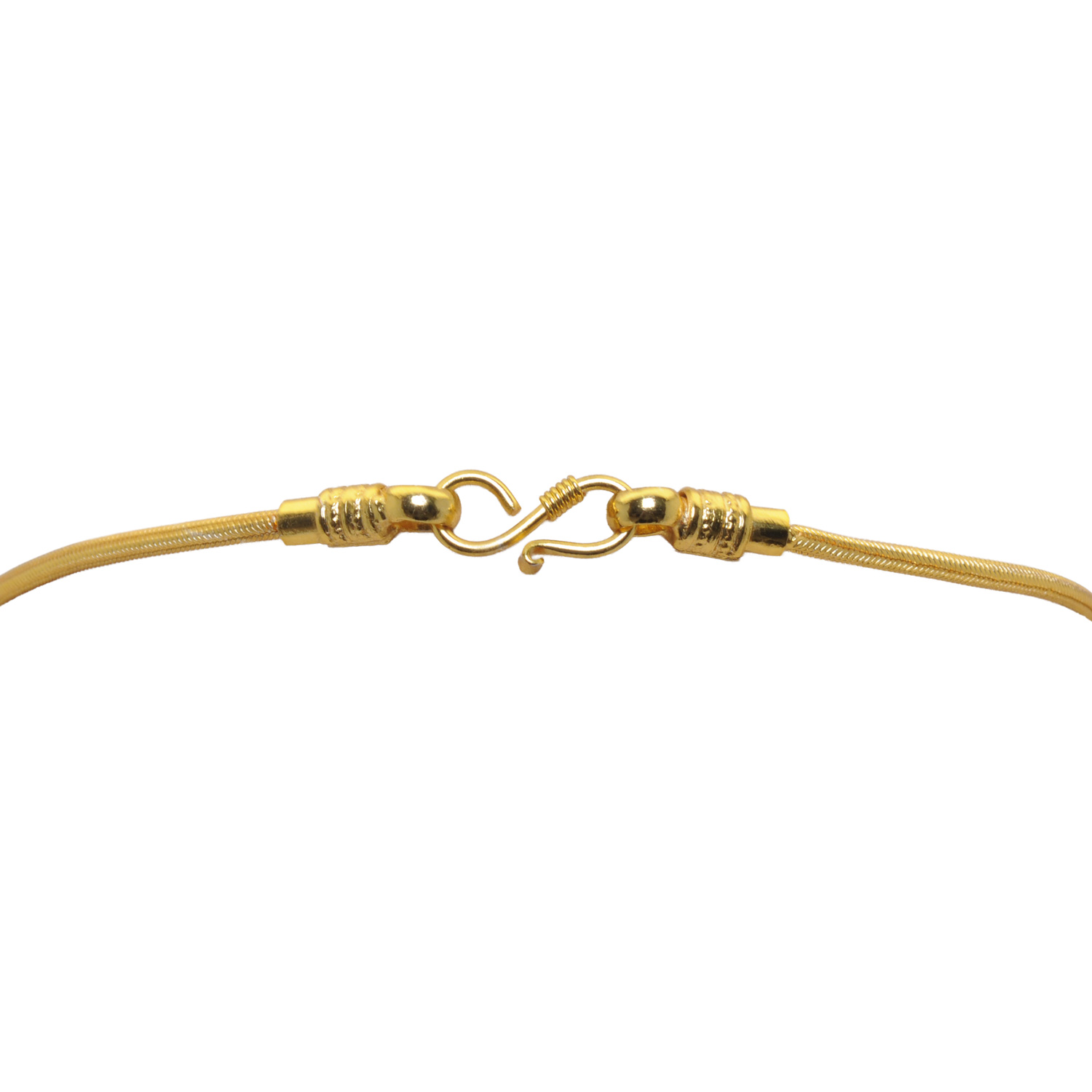 Gehna Jaipur 3 Mm Gold Plated Snake Chain For Girls & Women GN-1599 - Image 3