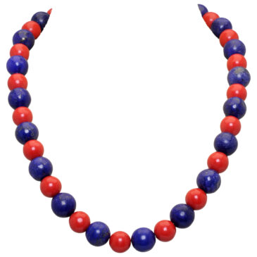 Lapis lazuli & Jasper Gemstone Beads Necklace