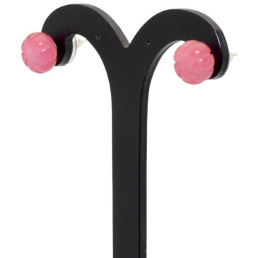 Pink Tourmaline Gemstone Earrings Made In .925 Sterling Silver