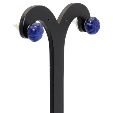 Blue Sapphire Gemstone Earrings Made In .925 Sterling Silver