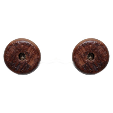 Rose Wood Earrings Made In .925 Sterling Silver