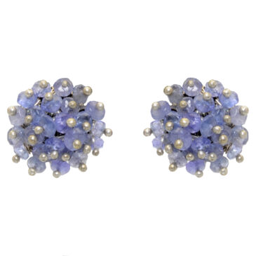 Tanzanite Earrings Made In .925 Sterling Silver