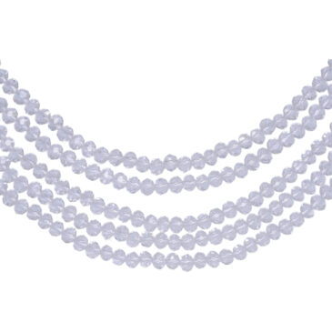 5 Rows Crystel Color Cubic Zirconia Bead Necklace